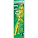 Dixon Ticonderoga Laddie Woodcase Pencil with Microban Protection, HB (#2), Black Lead, Yellow Barrel, Dozen (13304)