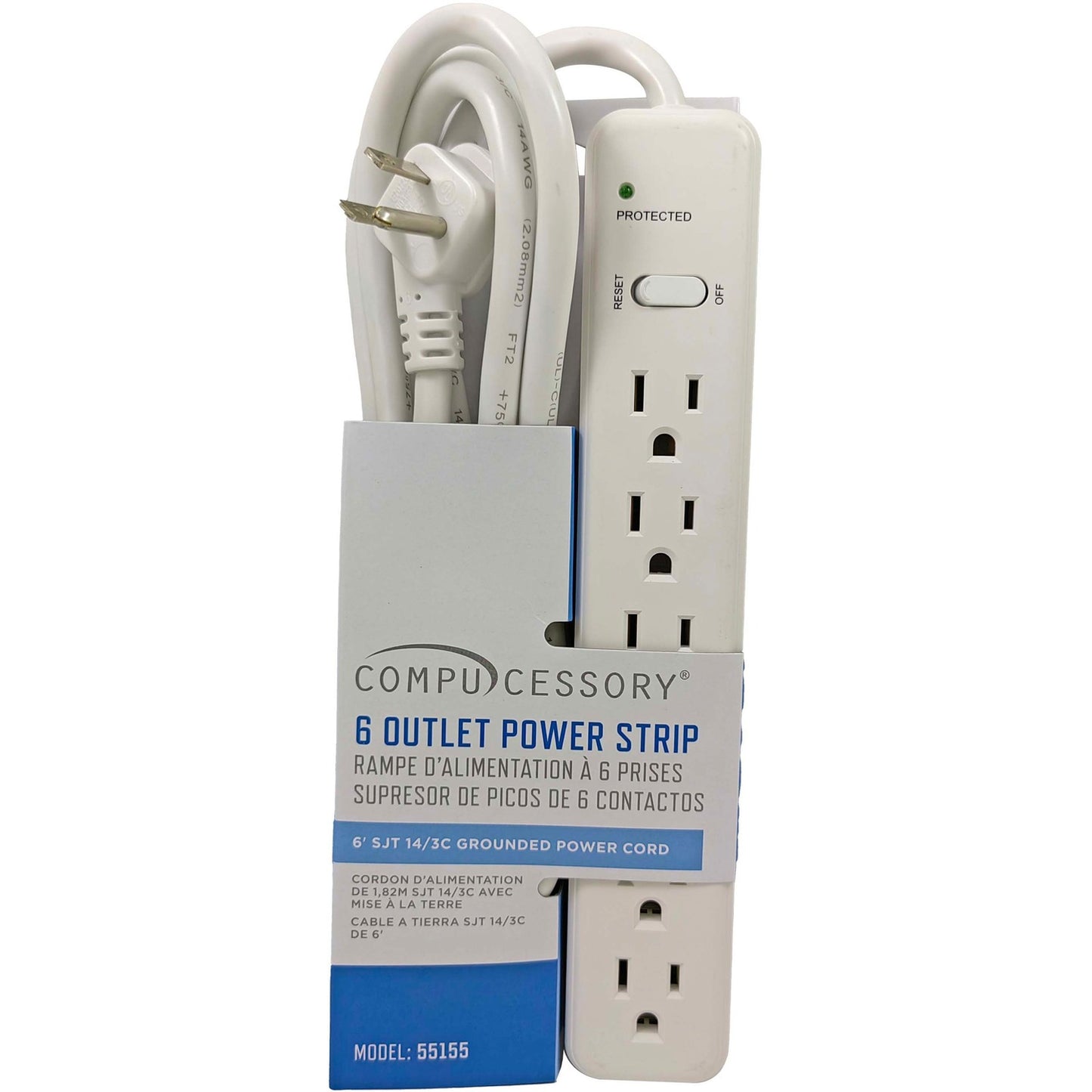 Compucessory 6-Outlet Power Strips (55155)