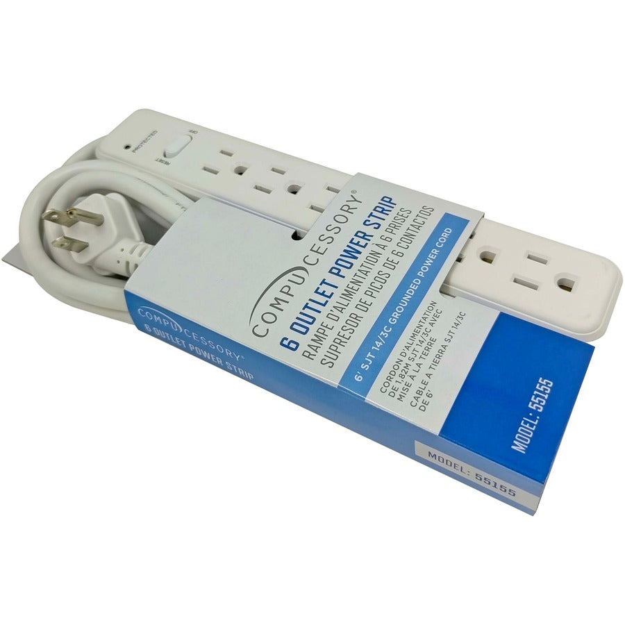 Compucessory 6-Outlet Power Strips (55155)