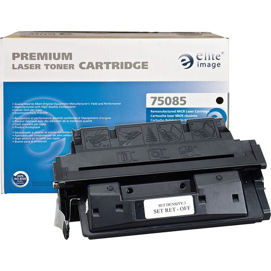 Elite Image Remanufactured MICR High Yield Laser Toner Cartridge - Alternative for HP 27A (C4127A) - Black - 1 Each (75085)