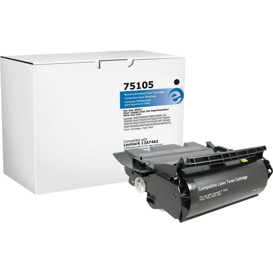 Elite Image Remanufactured Toner Cartridge - Alternative for Lexmark (12A7462) (75105)