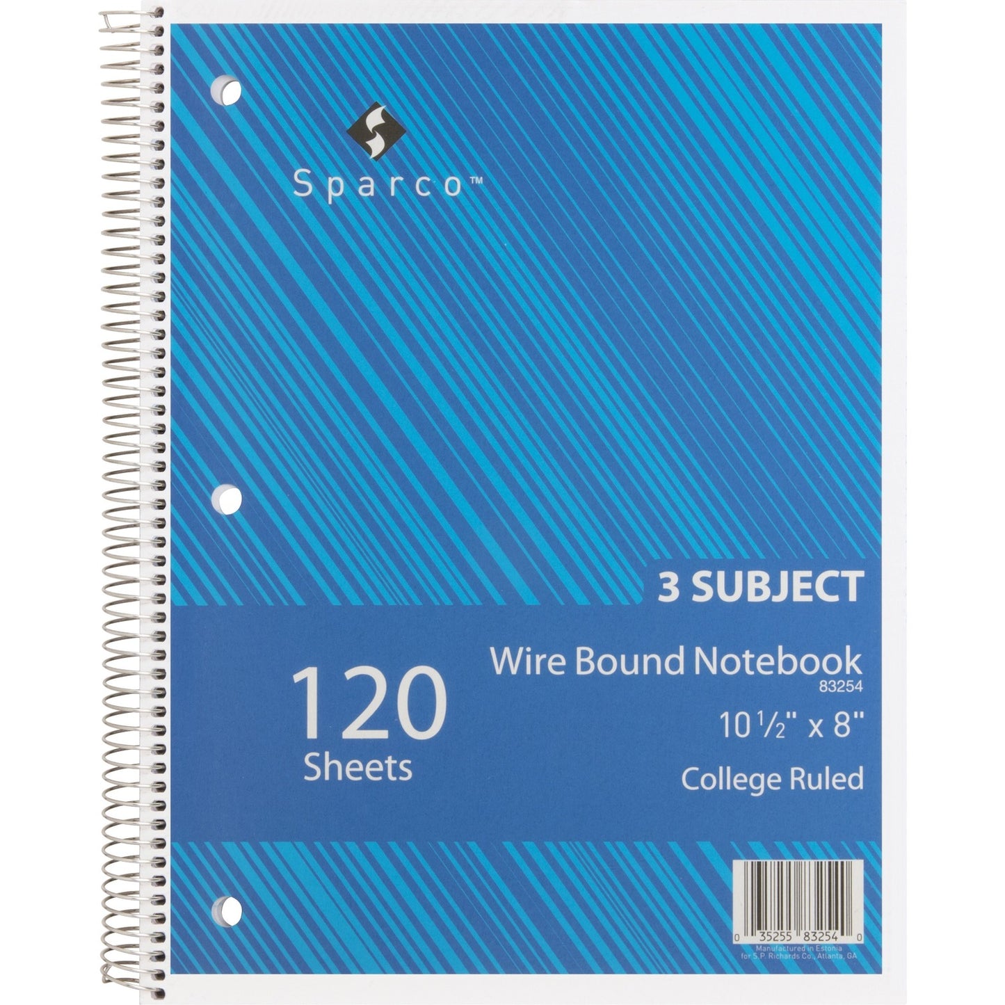 Sparco Wirebound College Ruled Notebooks (83254)