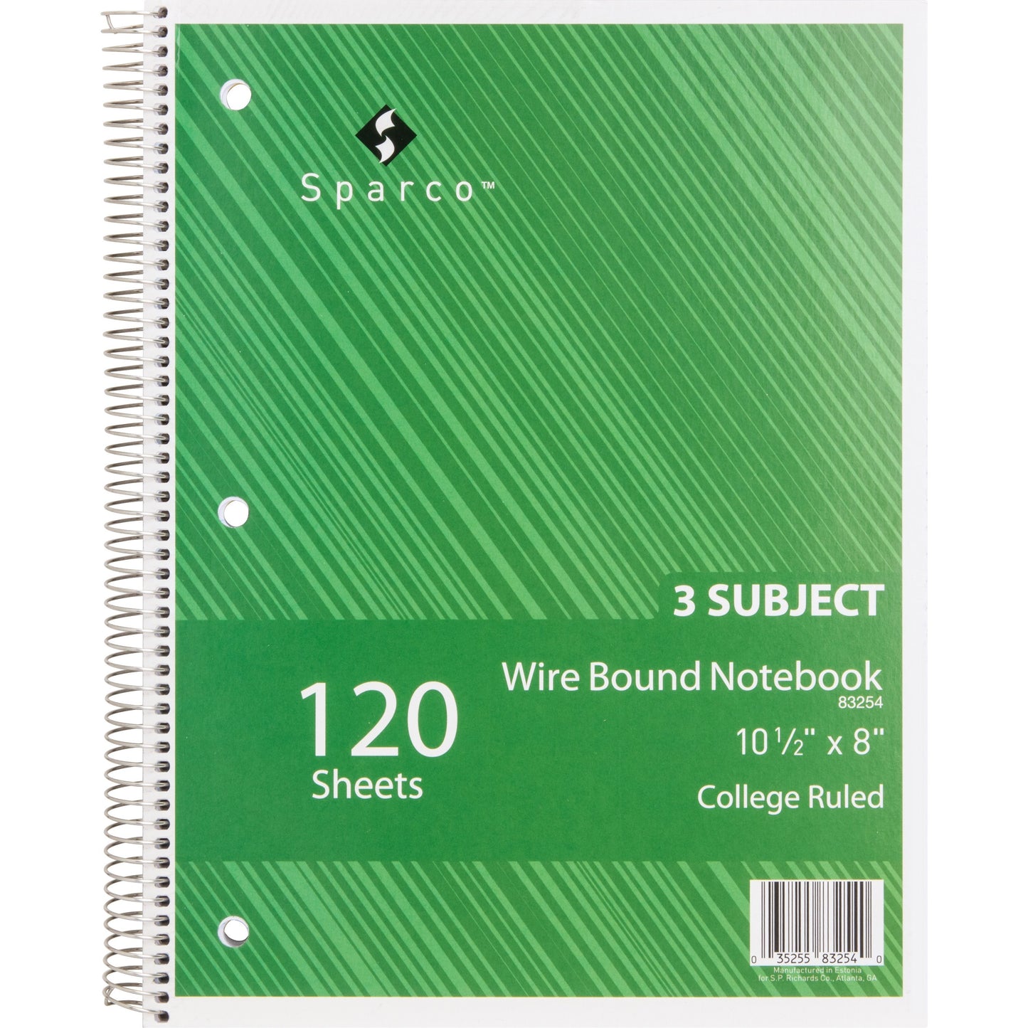 Sparco Wirebound College Ruled Notebooks (83254)