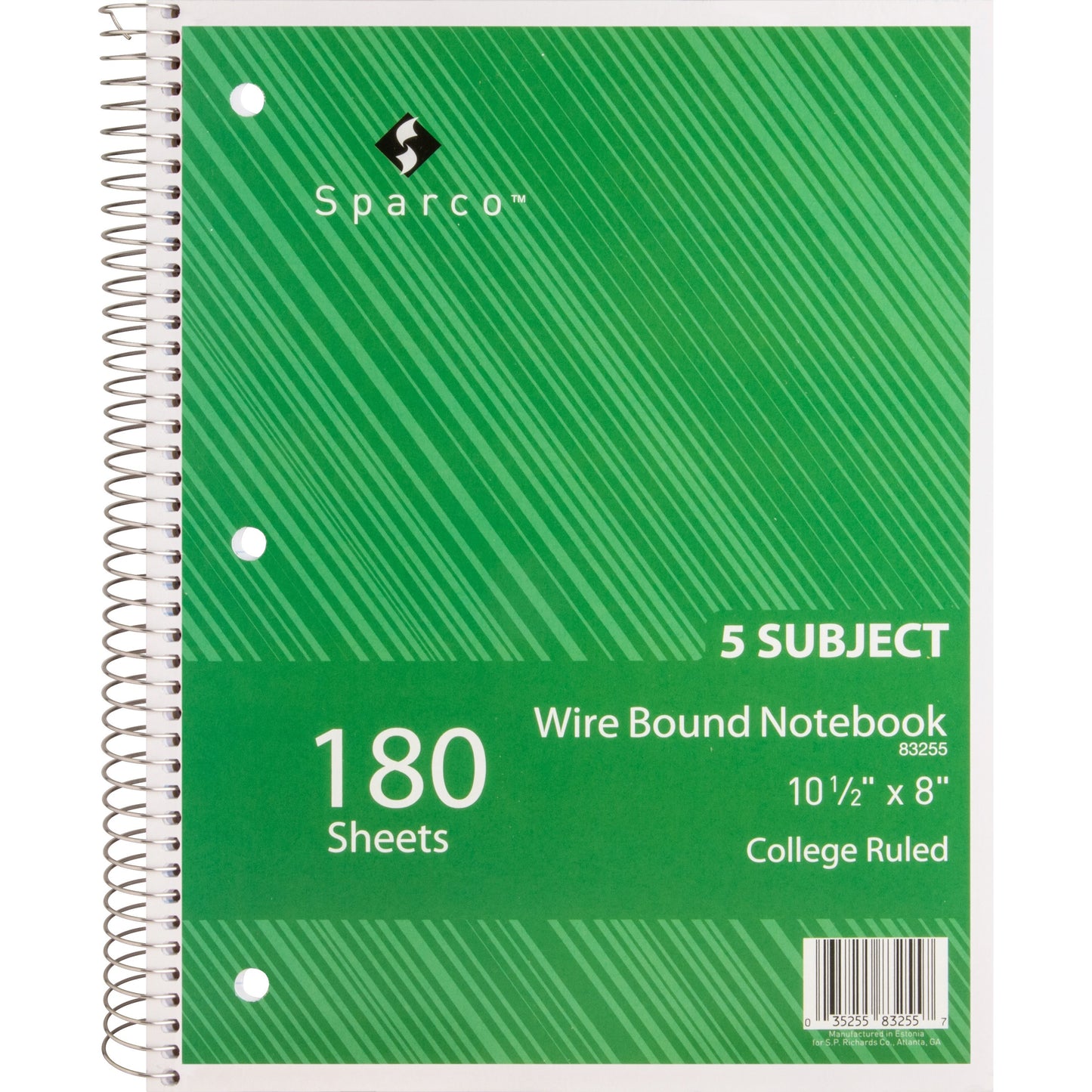 Sparco Wirebound College Ruled Notebooks (83255)