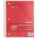 Sparco Wirebound College Ruled Notebooks (83255)