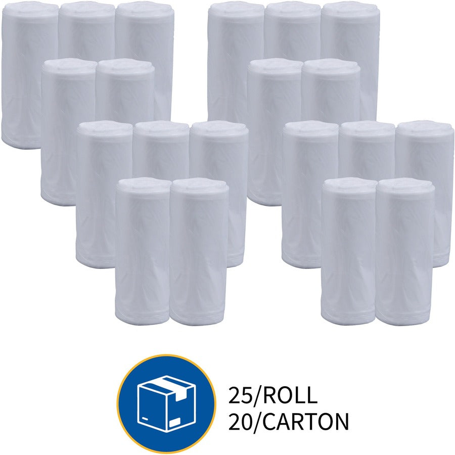 Genuine Joe Clear Trash Can Liners (01011)