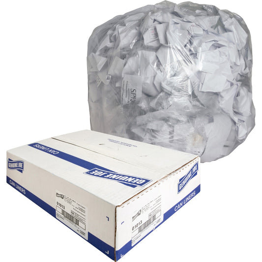 Genuine Joe Clear Trash Can Liners (01013)