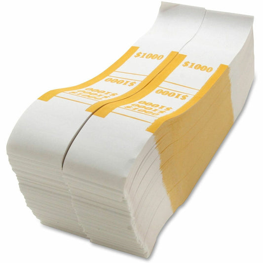 Sparco White Kraft ABA Bill Straps (BS1000WK)