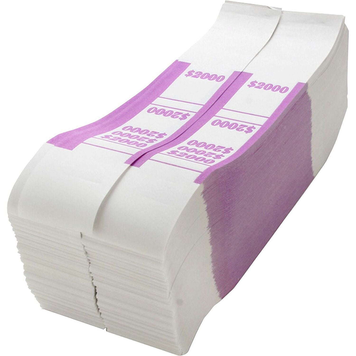 Sparco White Kraft ABA Bill Straps (BS2000WK)