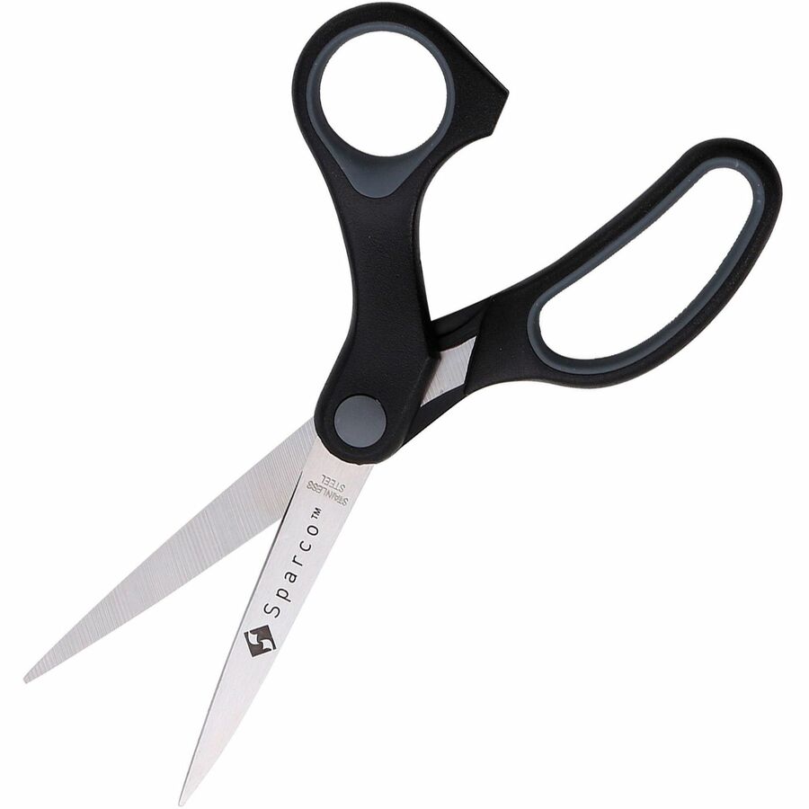 Sparco Straight Scissors w/Rubber Grip Handle (25225)