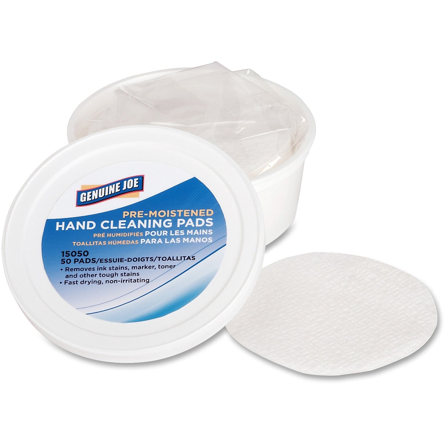 Genuine Joe Pre-moistened Hand Cleaning Pads (15050)