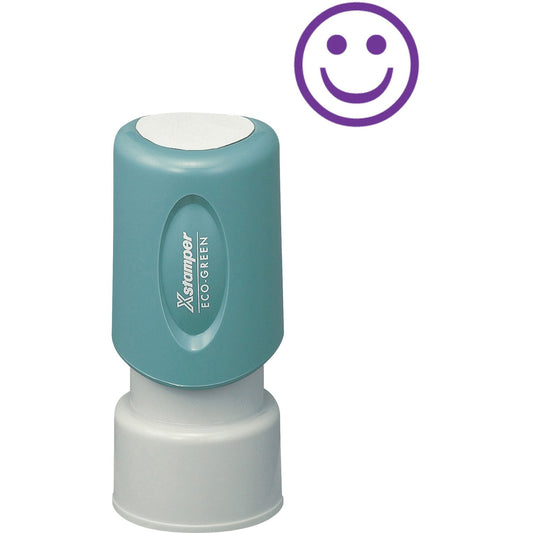 Xstamper Pre-Inked Specialty Smiley Face Stamp (11420)