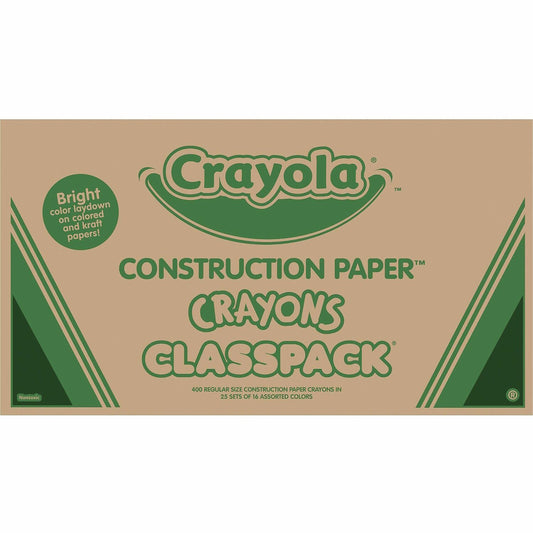 Crayola 16-Color Construction Paper Crayon Classpack (521617)