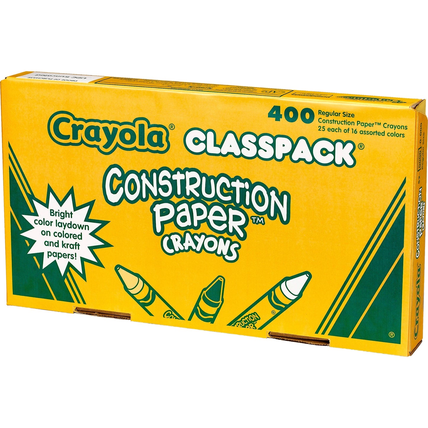 Crayola 16-Color Construction Paper Crayon Classpack (521617)