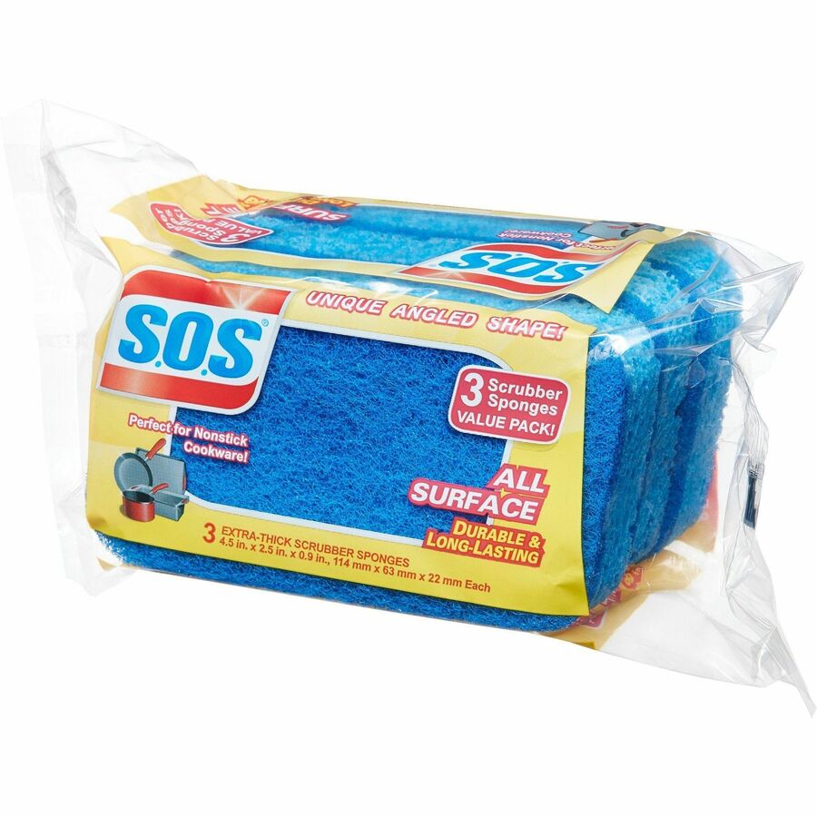 S.O.S. S.O.S All Surface Scrubber Sponge (91028)