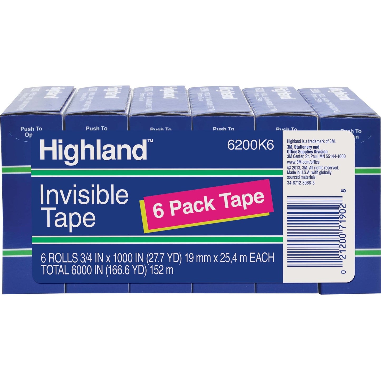 Highland 3/4"W Matte-finish Invisible Tape (6200341000)