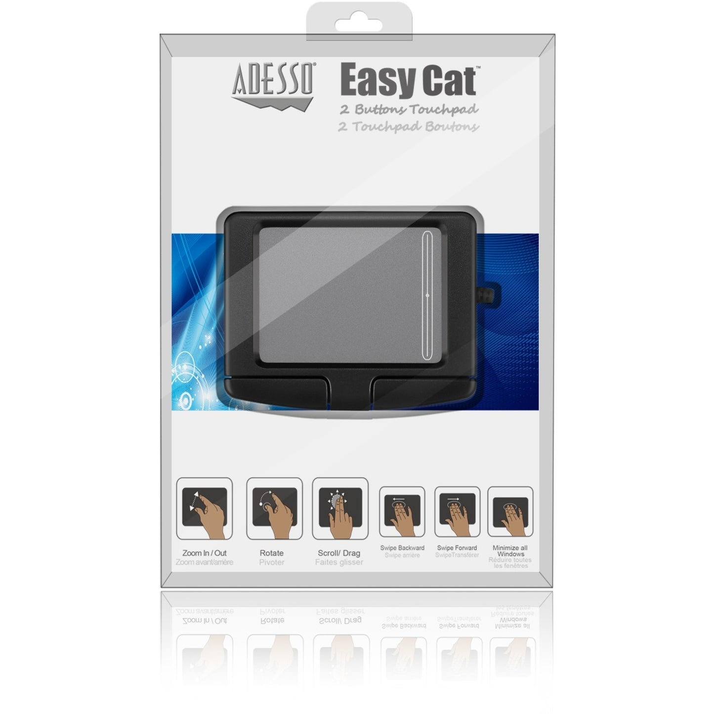 Adesso Easycat 2 Button Usb G.p Touchpad-blk (GP160UB)