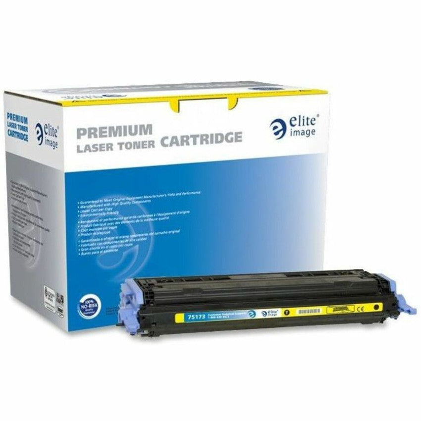 Elite Image Remanufactured Laser Toner Cartridge - Alternative for HP 124A (Q6002A) - Yellow - 1 Each (75173)