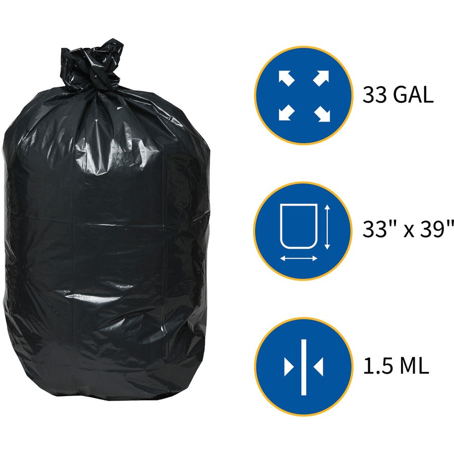 Genuine Joe Heavy-Duty Trash Can Liners (01533)