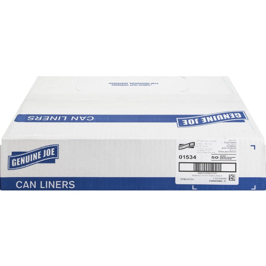 Genuine Joe Heavy-Duty Trash Can Liners (01534)