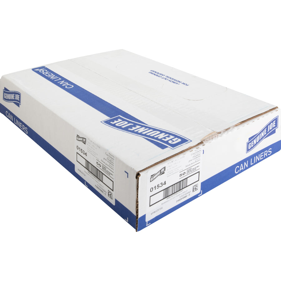 Genuine Joe Heavy-Duty Trash Can Liners (01534)