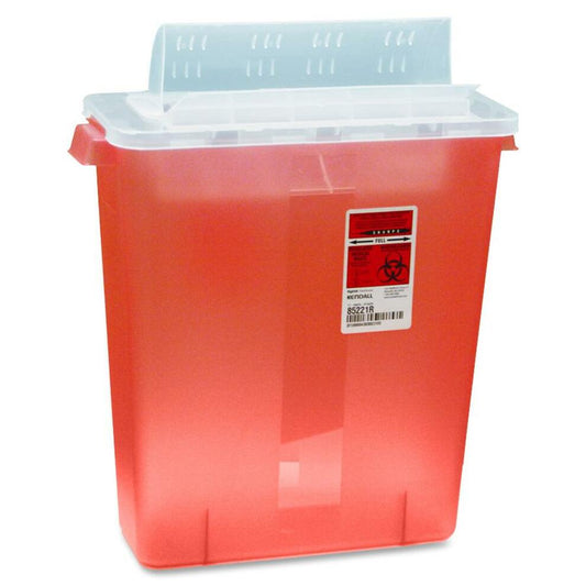 Covidien Transparent Red Sharps Container (STRT10021R)