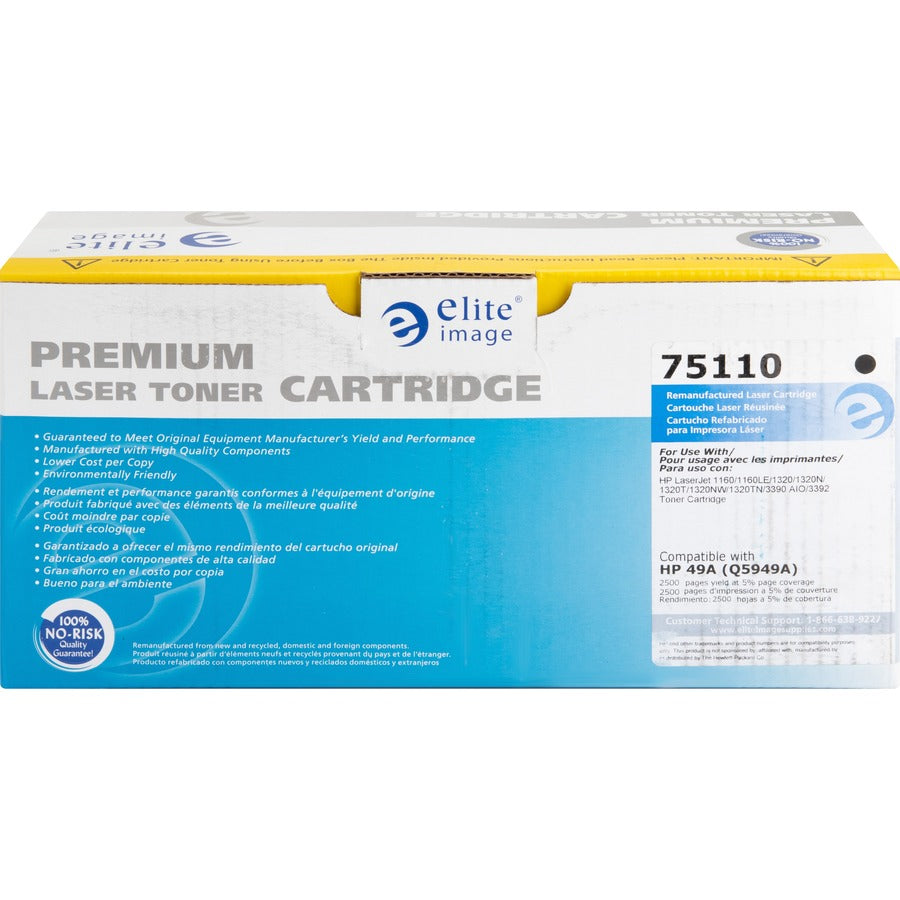 Elite Image Remanufactured Toner Cartridge - Alternative for HP 49A (Q5949A) (75110)