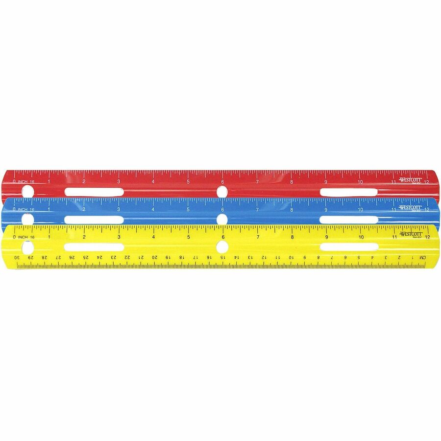 Westcott 12" Plastic Ruler (10526)