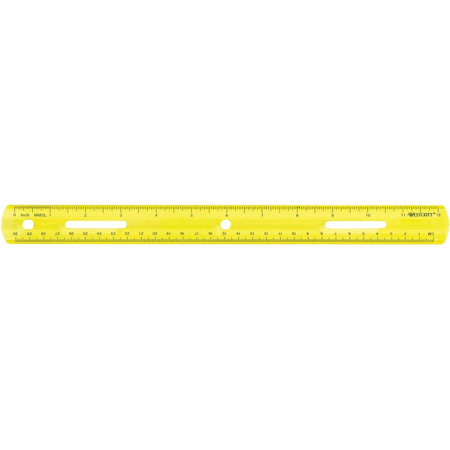 Westcott 12" Plastic Ruler (10526)