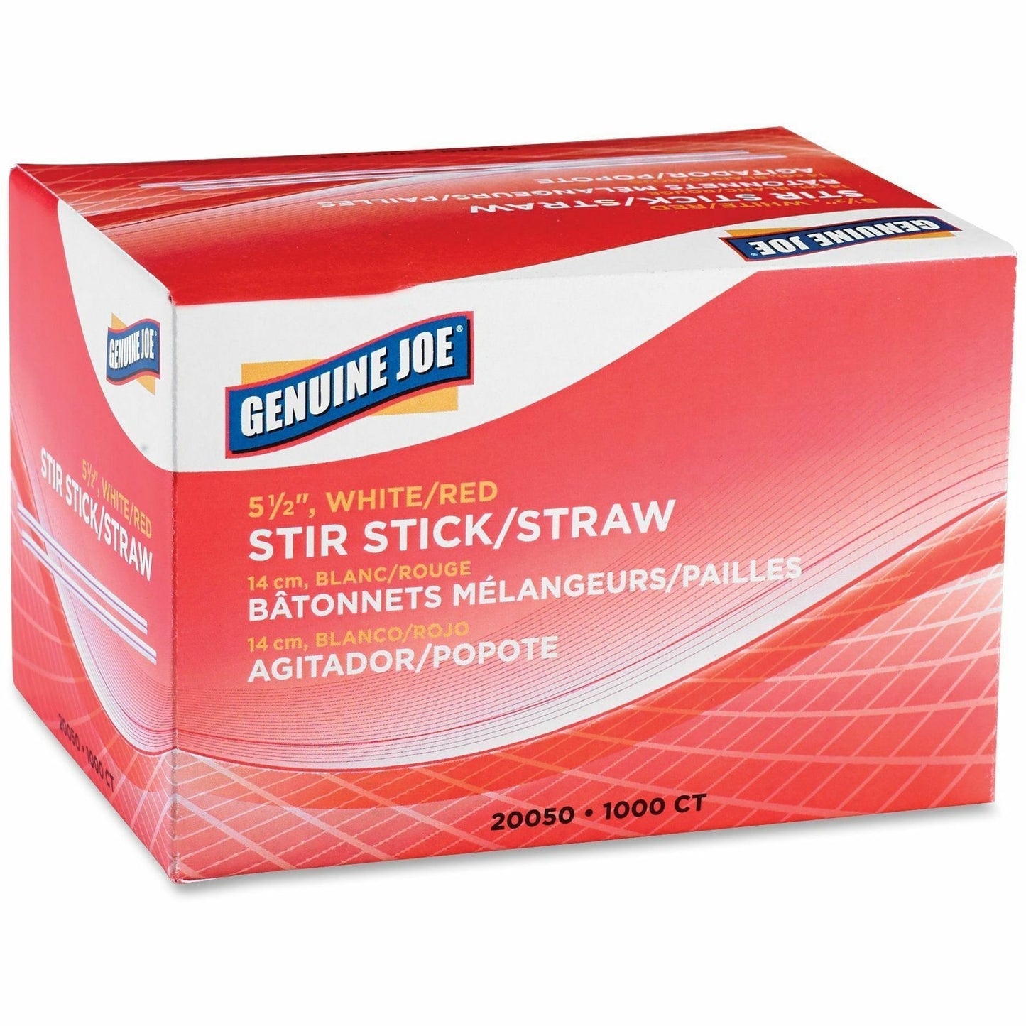 Genuine Joe 5-1/2" Plastic Stir Stick/Straws (20050)