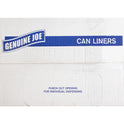 Genuine Joe Clear Trash Can Liners (01015)