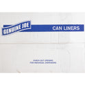 Genuine Joe Clear Trash Can Liners (01014)
