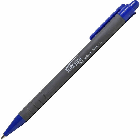 Integra Rubber Barrel Retractable Ballpoint Pens (30032)