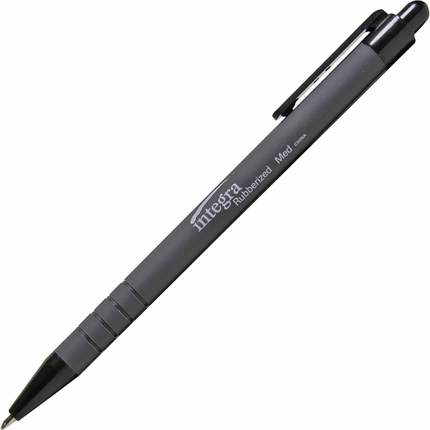 Integra Rubber Barrel Retractable Ballpoint Pens (30031)