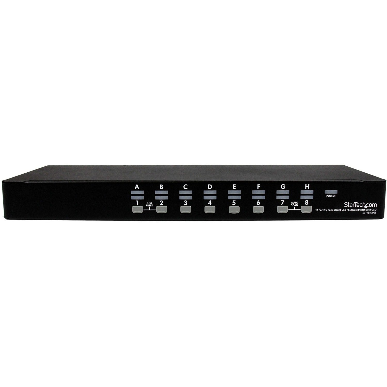 StarTech 16 Port 1u Rackmount Usb Ps/2 Kvm Switch (SV1631DUSB)