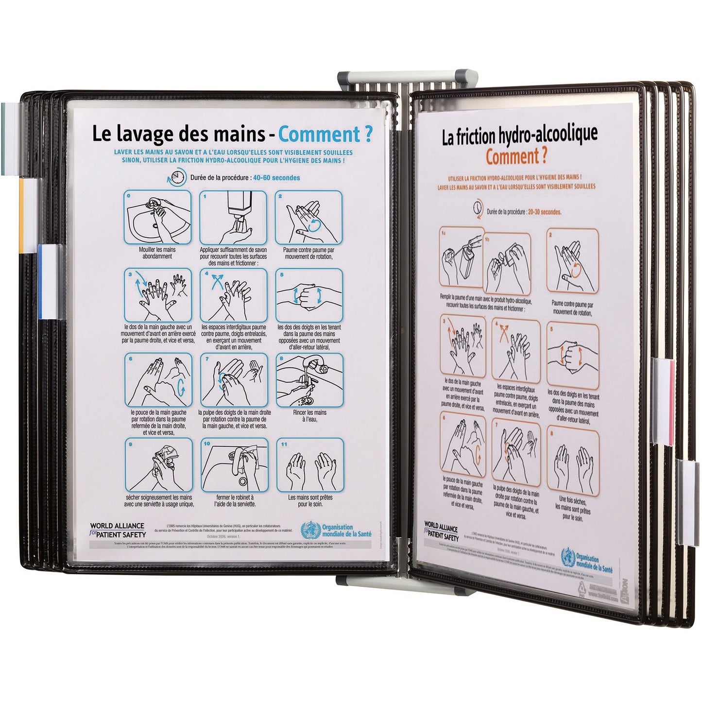 Djois by Tarifold Wall-Mountable Antimicrobial Reference Display Unit (WA271)