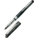 AbilityOne 7520014612660, SKILCRAFT Liquid Magnus Hybrid Gel Pen, Stick, Extra-Fine 0.5 mm, Black Ink, Clear/Black Barrel, Dozen