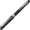 AbilityOne 7520014612660, SKILCRAFT Liquid Magnus Hybrid Gel Pen, Stick, Extra-Fine 0.5 mm, Black Ink, Clear/Black Barrel, Dozen
