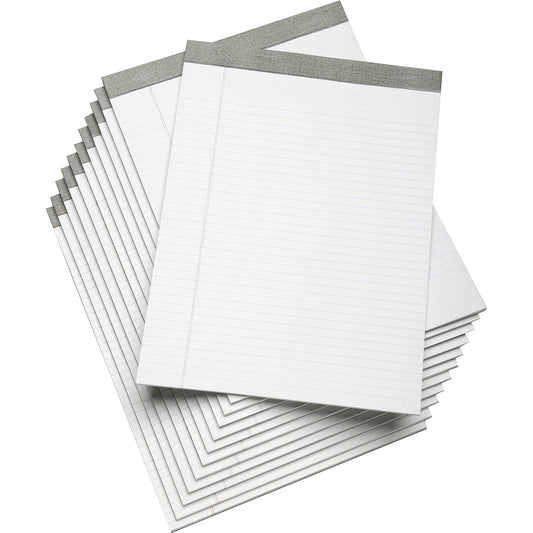 AbilityOne 7530014471353 SKILCRAFT Legal Pads, Wide/Legal Rule, 8.5 x 11.75, White, 50 Sheets, Dozen