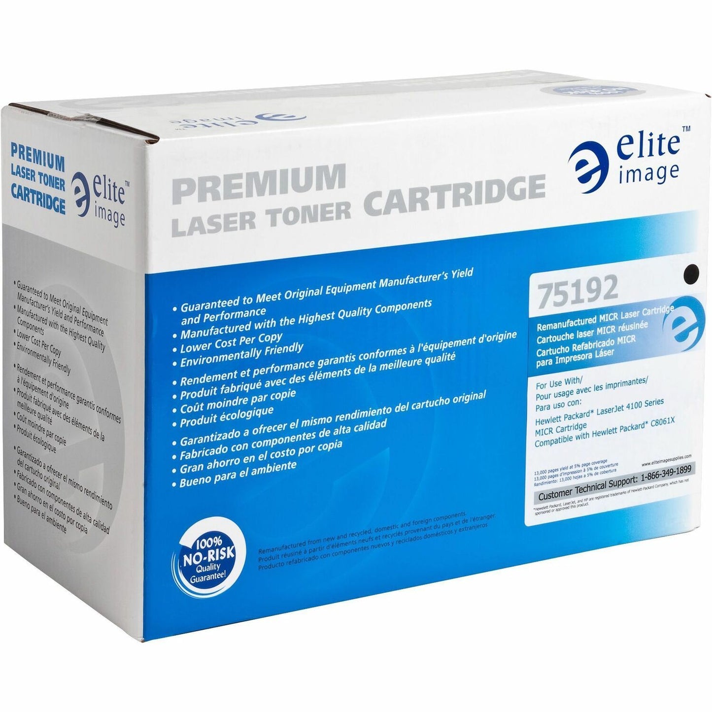 Elite Image Remanufactured MICR Toner Cartridge - Alternative for HP 61X (C8061X) (75192)