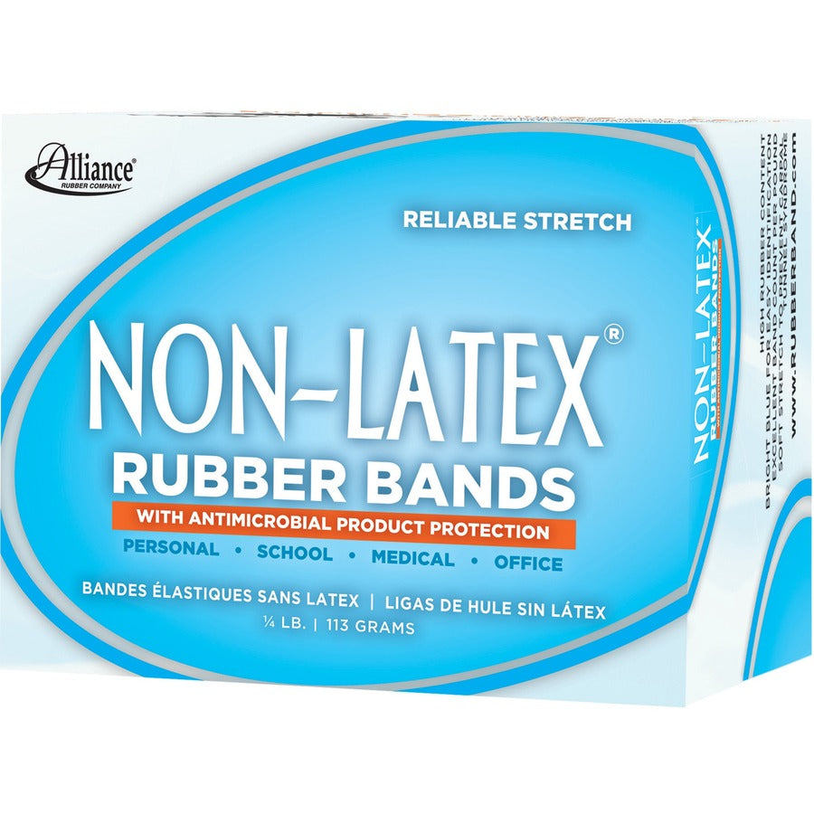 Alliance Rubber 42199 Non-Latex Rubber Bands with Antimicrobial Protection - Size #19