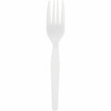 Genuine Joe Heavyweight White Plastic Forks (0010430)