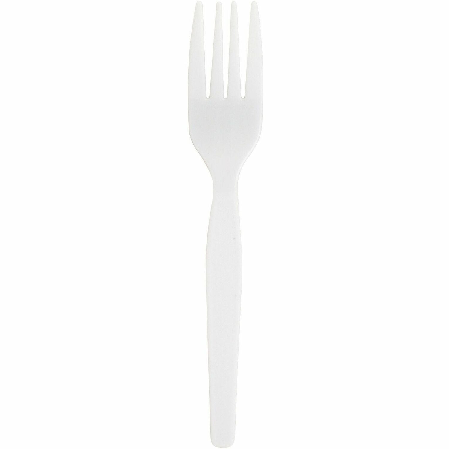 Genuine Joe Heavyweight White Plastic Forks (0010430)