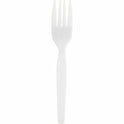 Genuine Joe Heavyweight White Plastic Forks (0010430)