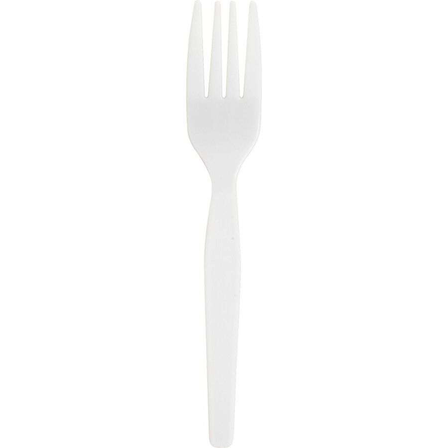 Genuine Joe Heavyweight White Plastic Forks (0010430)