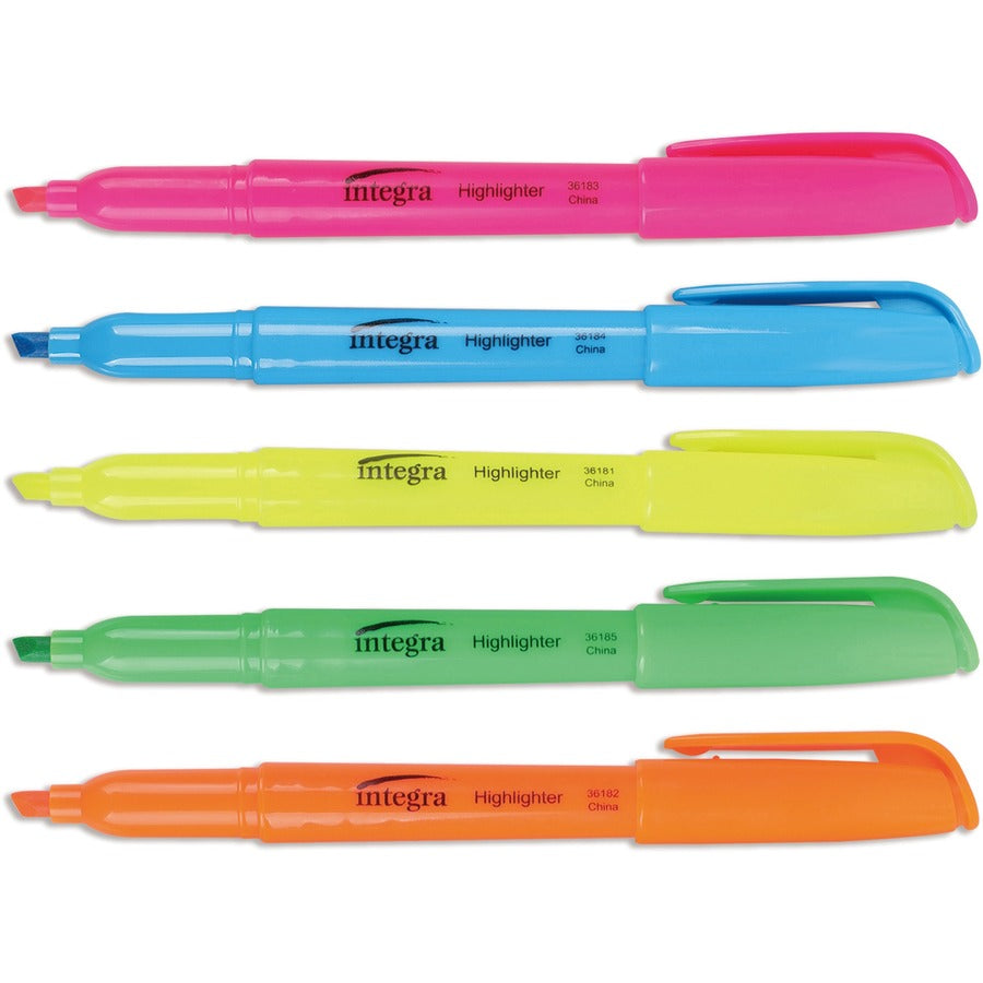 Integra Pen Style Fluorescent Highlighters (36180)