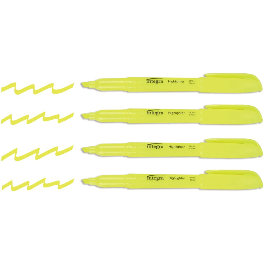 Integra Pen Style Fluorescent Highlighters (36181)