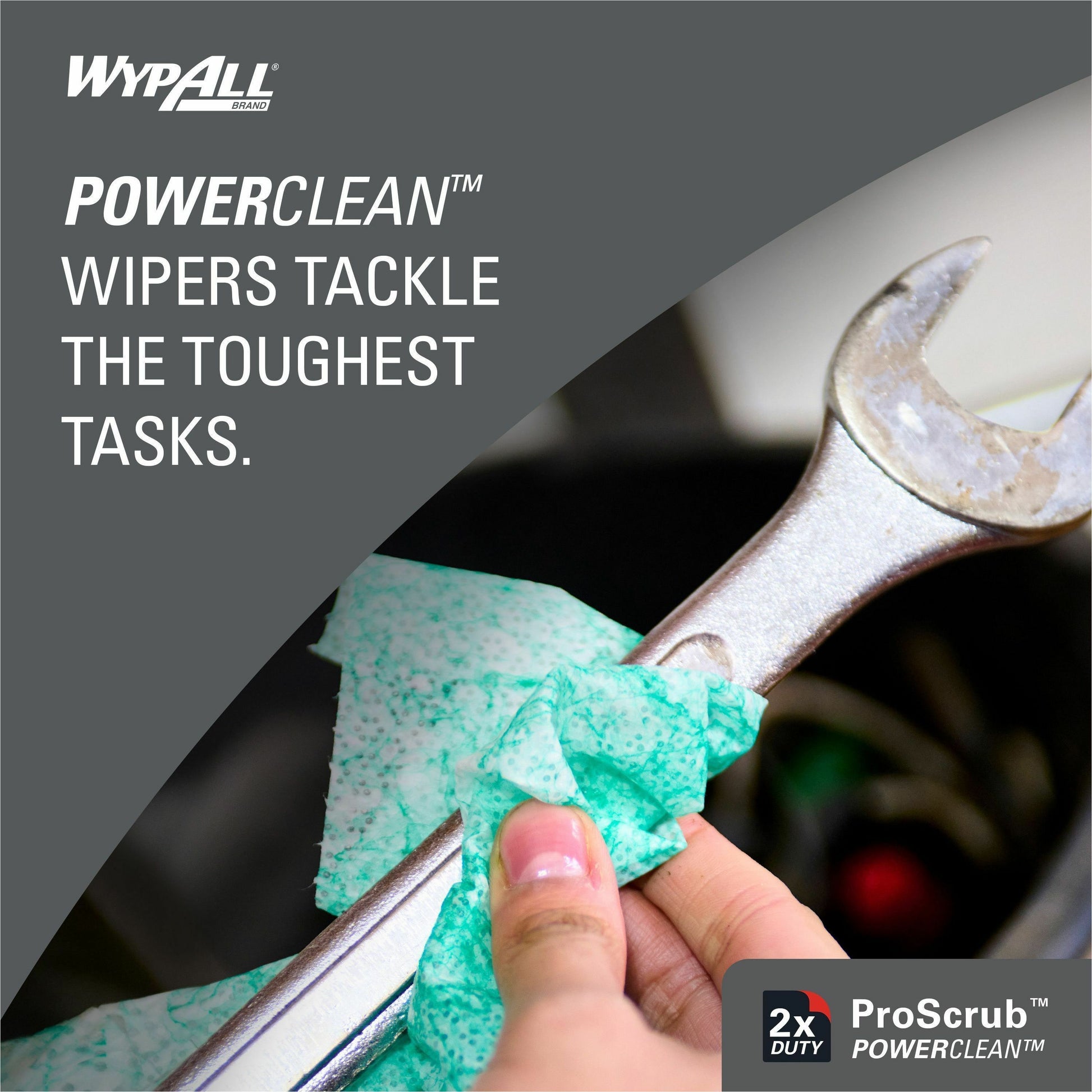 Wypall PowerClean ProScrub Heavy Duty Wet Towels (58310)