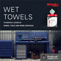 Wypall PowerClean ProScrub Heavy Duty Wet Towels (58310)