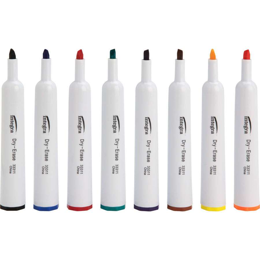 Integra Chisel Point Dry-erase Markers (33311)